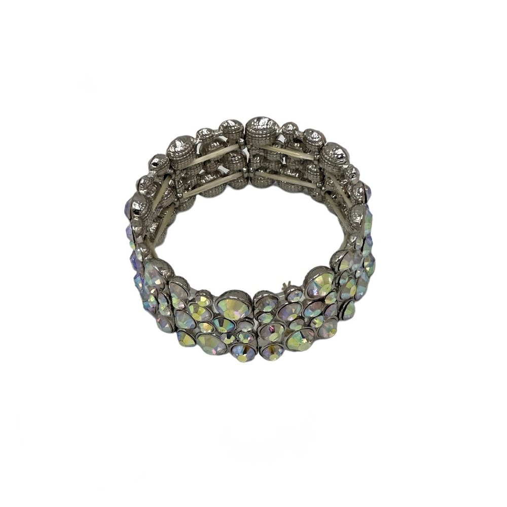 Stretch Beaded Statement Bracelet Elegant - Picture 7 of 8